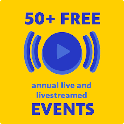 50+ free annual live and livestreamed events
